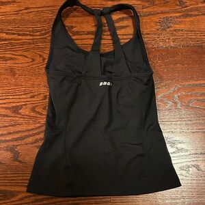 Bebe Sport Black Racerback Tank